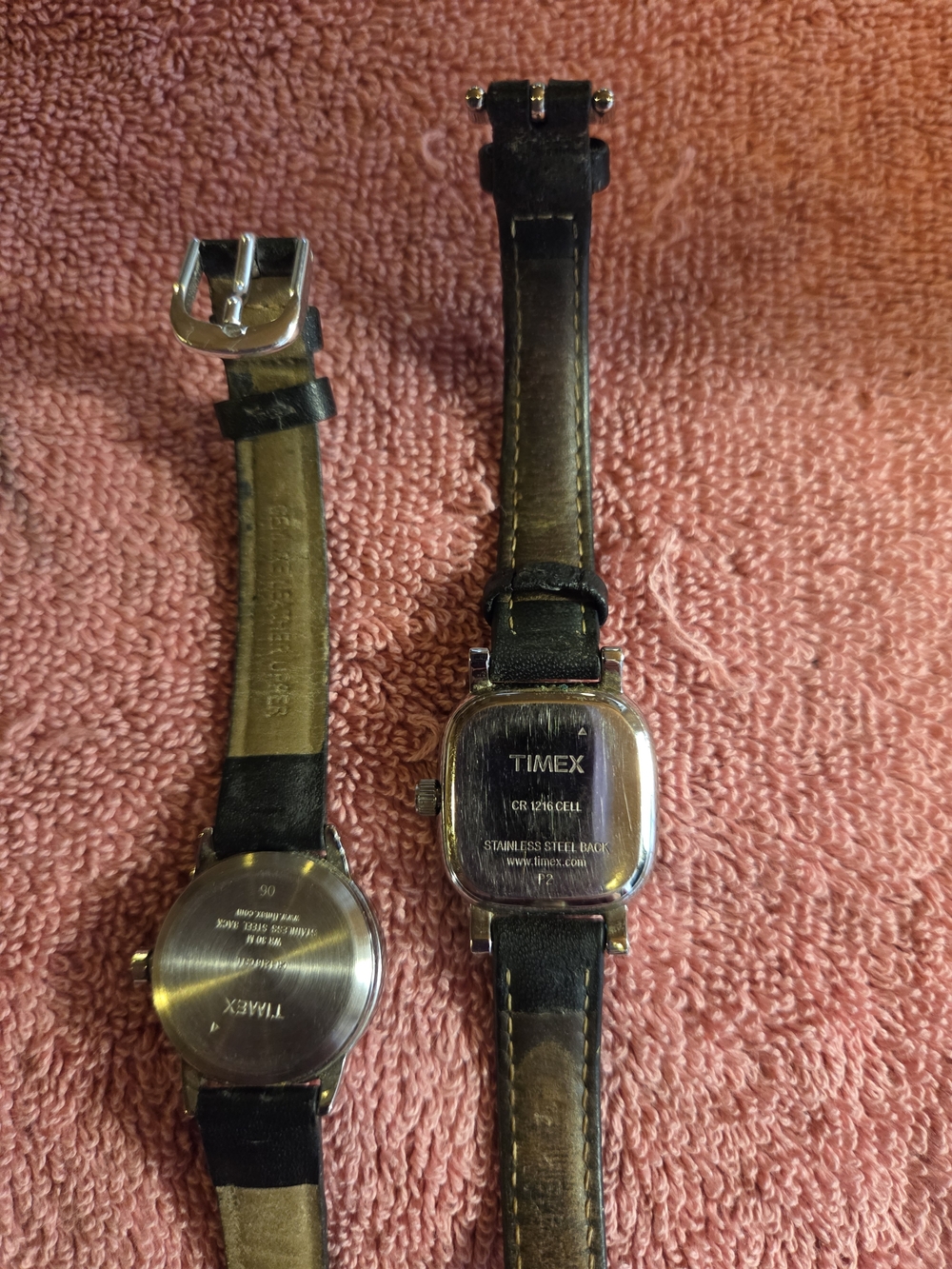 Timex Black Strap Wristwatch Duo with Black and Cream Dials - Picture 2 of 7